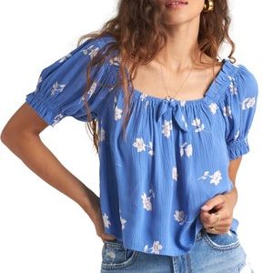Billabong Perfectly Puff Print Top